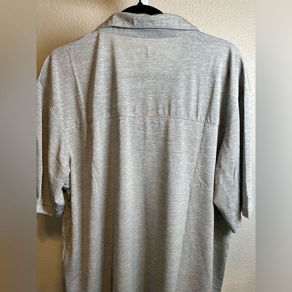 NWT Paige & Tuttle Men’s Heather Gray Polo Moisture Wicking UPF - Size XL - Picture 2 of 5